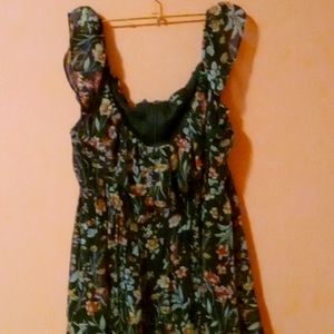 Lulu's dress, XL, Navy blue floral.